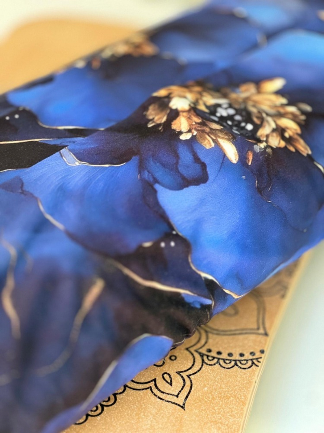 Bio Viskosejersey mit Überbreite (Stoffbreite ca. 170 cm): Eigenproduktion Blue von Graustufen-Stoffe